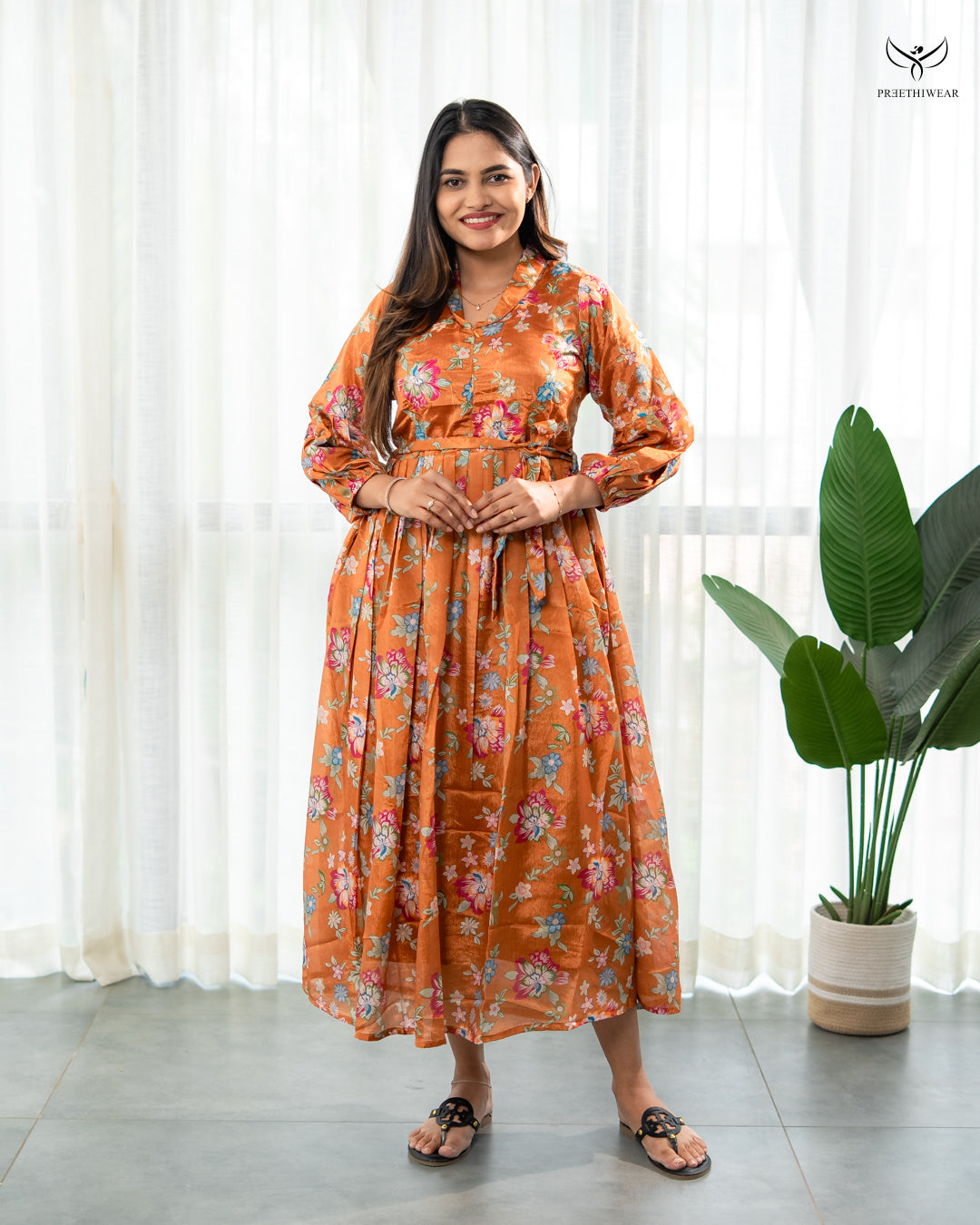 Mora Maternity Dress with center Zip