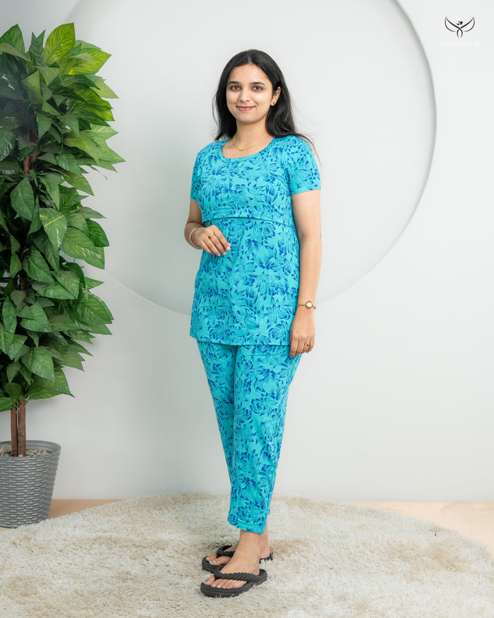 Ireen Soft Cotton Maternity Top Pant Set