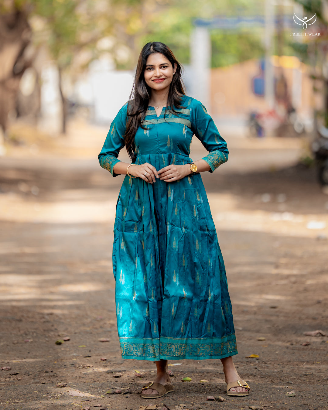 Vineetha Maternity Dress with center Zip