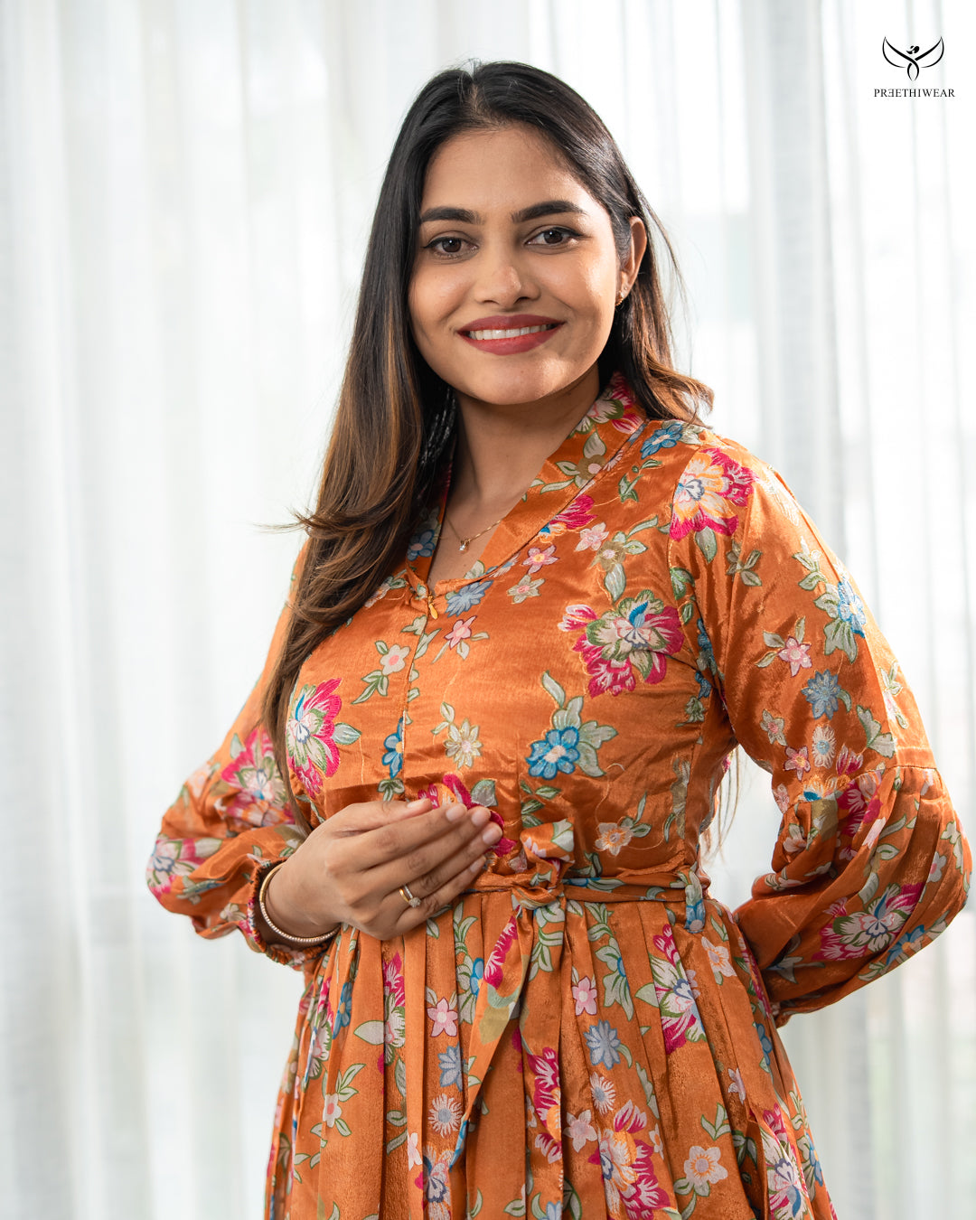 Mora Maternity Dress with center Zip