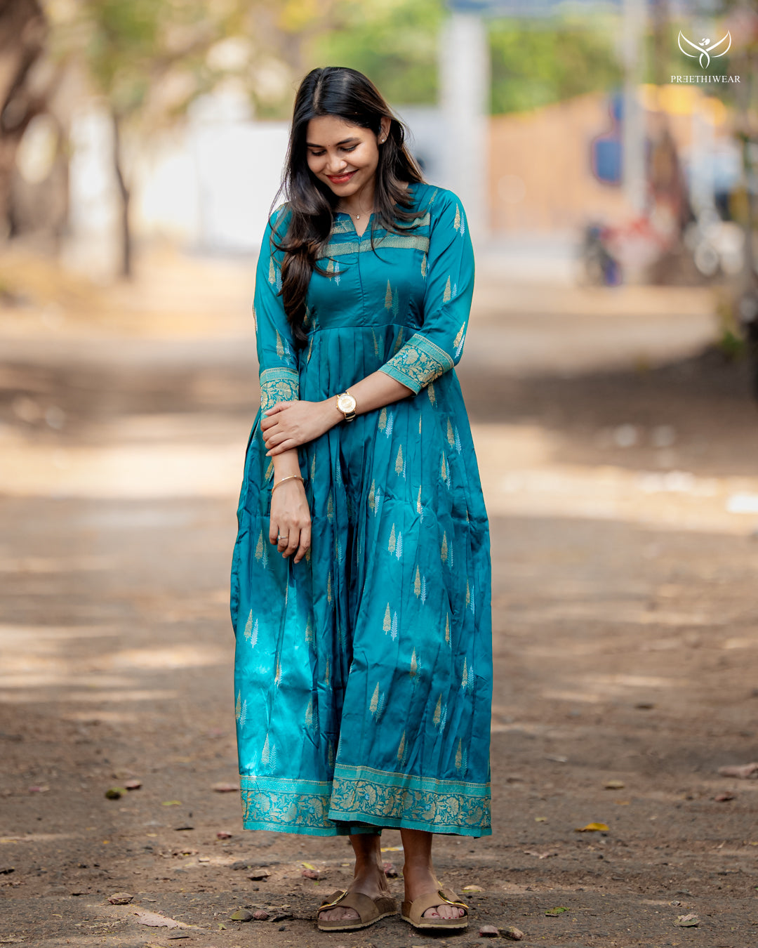 Vineetha Maternity Dress with center Zip
