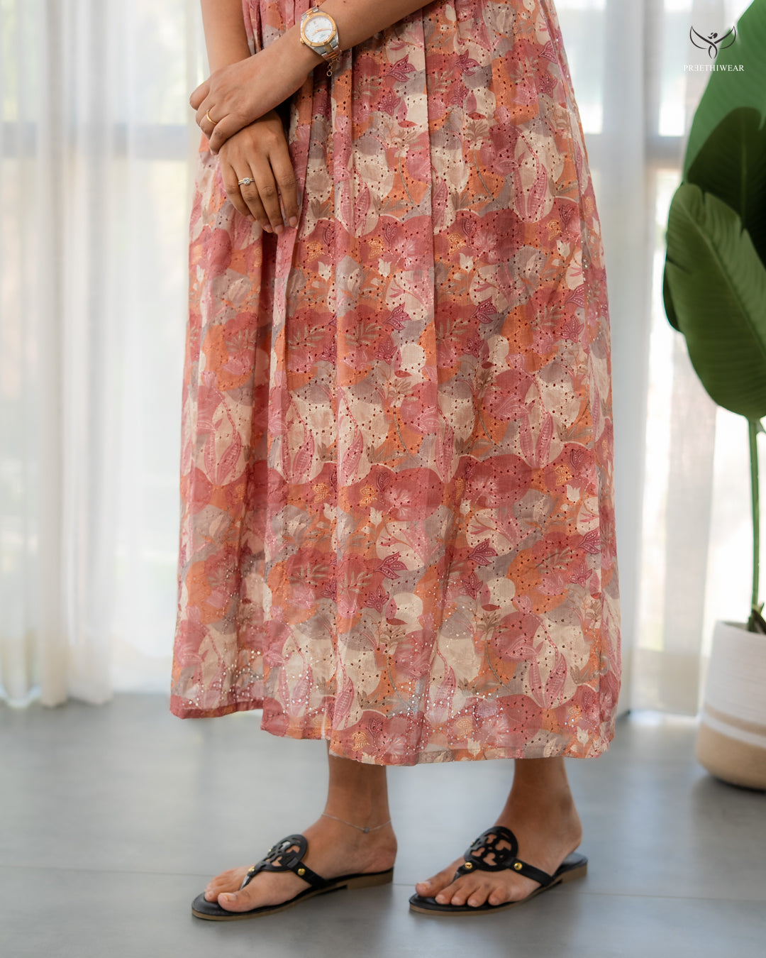 Aruna1  Maternity Dress with center Zip