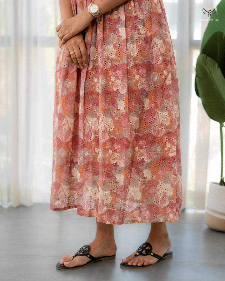 Aruna1  Maternity Dress with center Zip