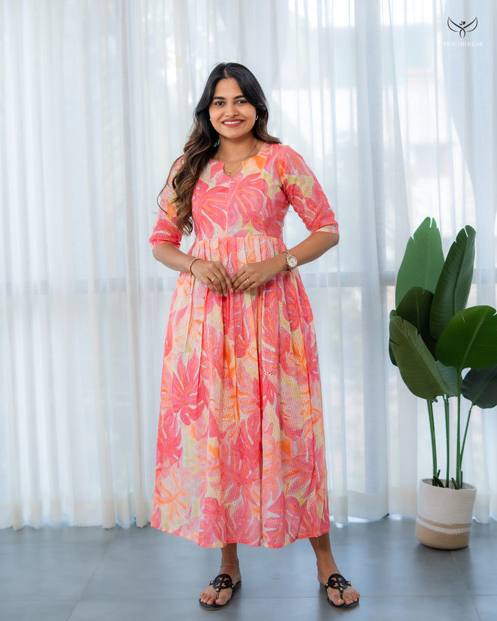 Kavita2 Maternity Dress with center Zip