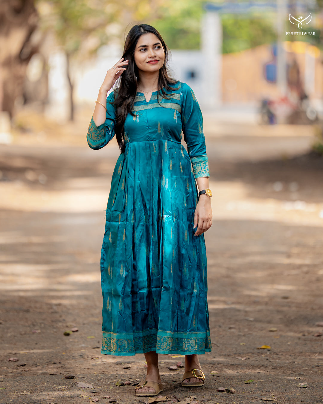 Vineetha Maternity Dress with center Zip