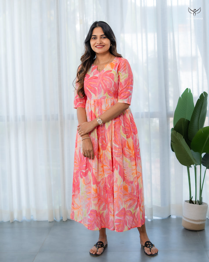 Kavita2 Maternity Dress with center Zip