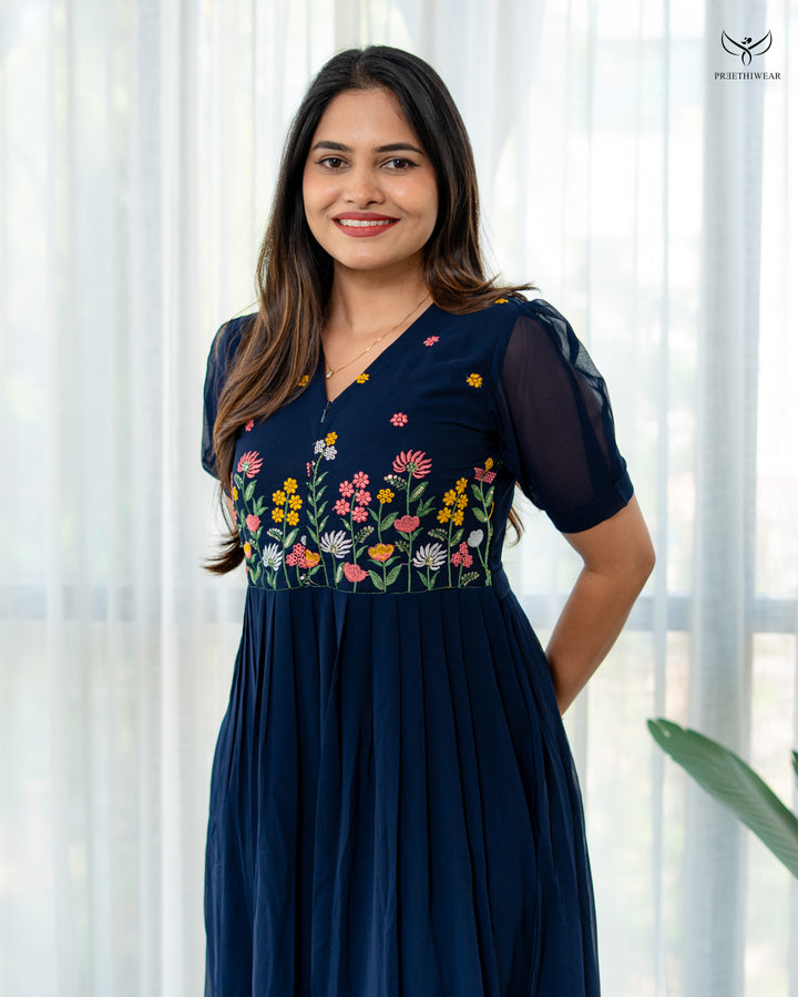 Nistara Maternity Dress with center Zip