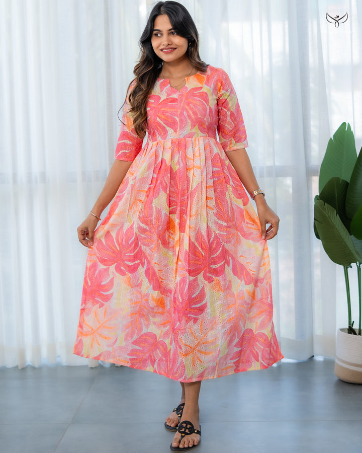 Kavita2 Maternity Dress with center Zip