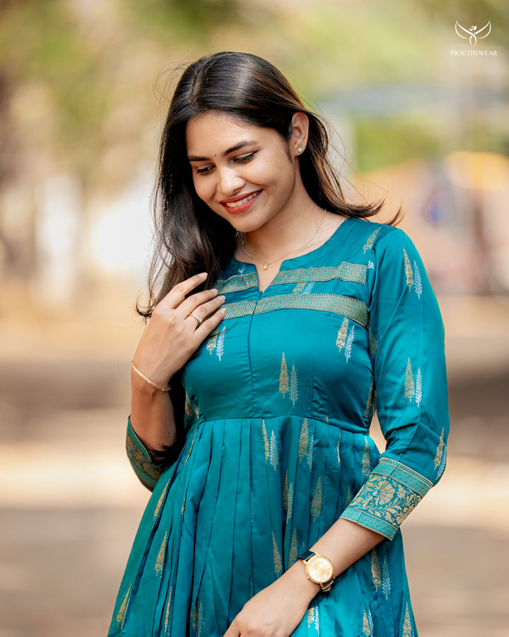 Vineetha Maternity Dress with center Zip