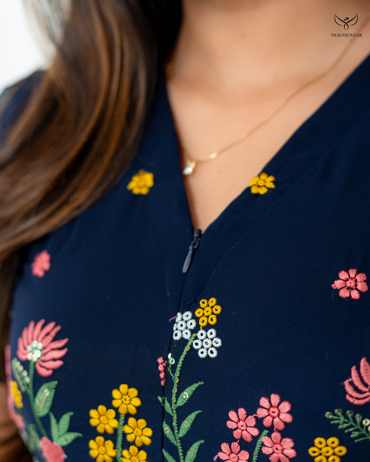 Nistara Maternity Dress with center Zip