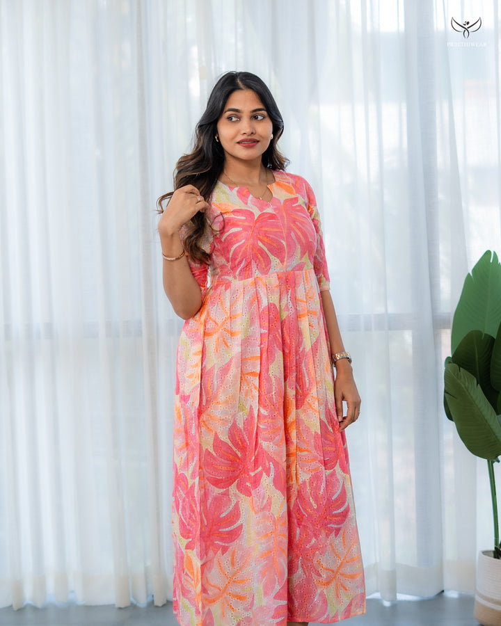 Kavita2 Maternity Dress with center Zip