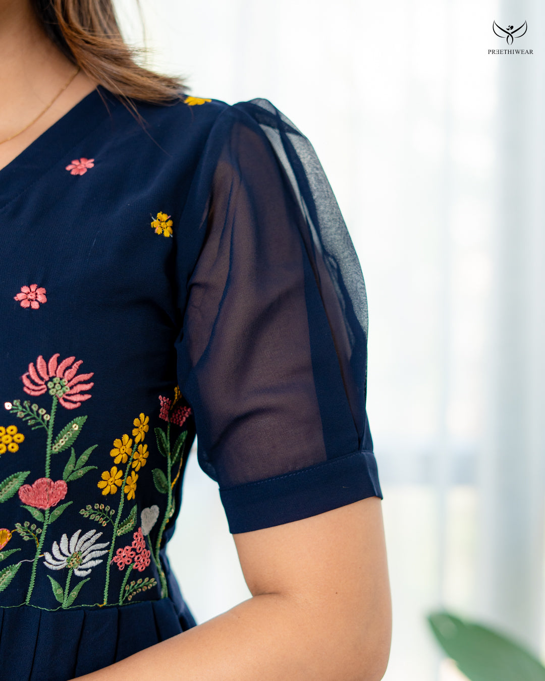 Nistara Maternity Dress with center Zip