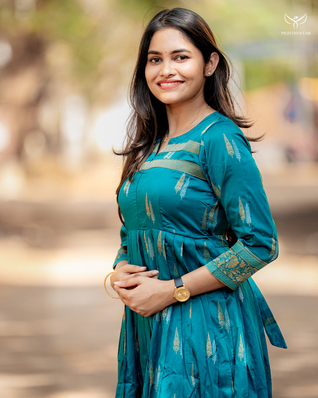 Vineetha Maternity Dress with center Zip