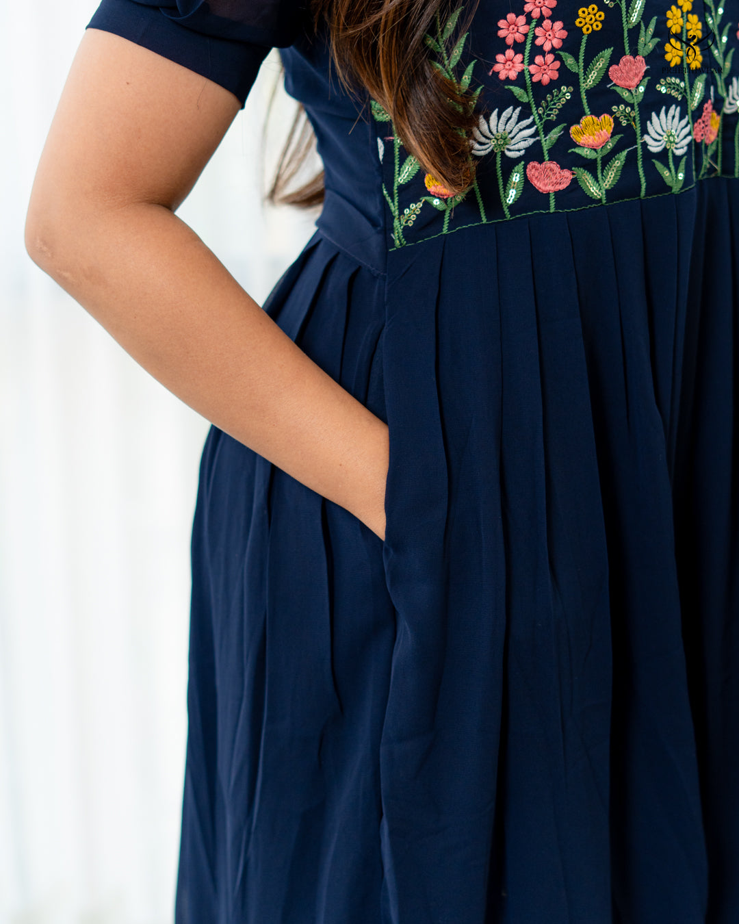 Nistara Maternity Dress with center Zip