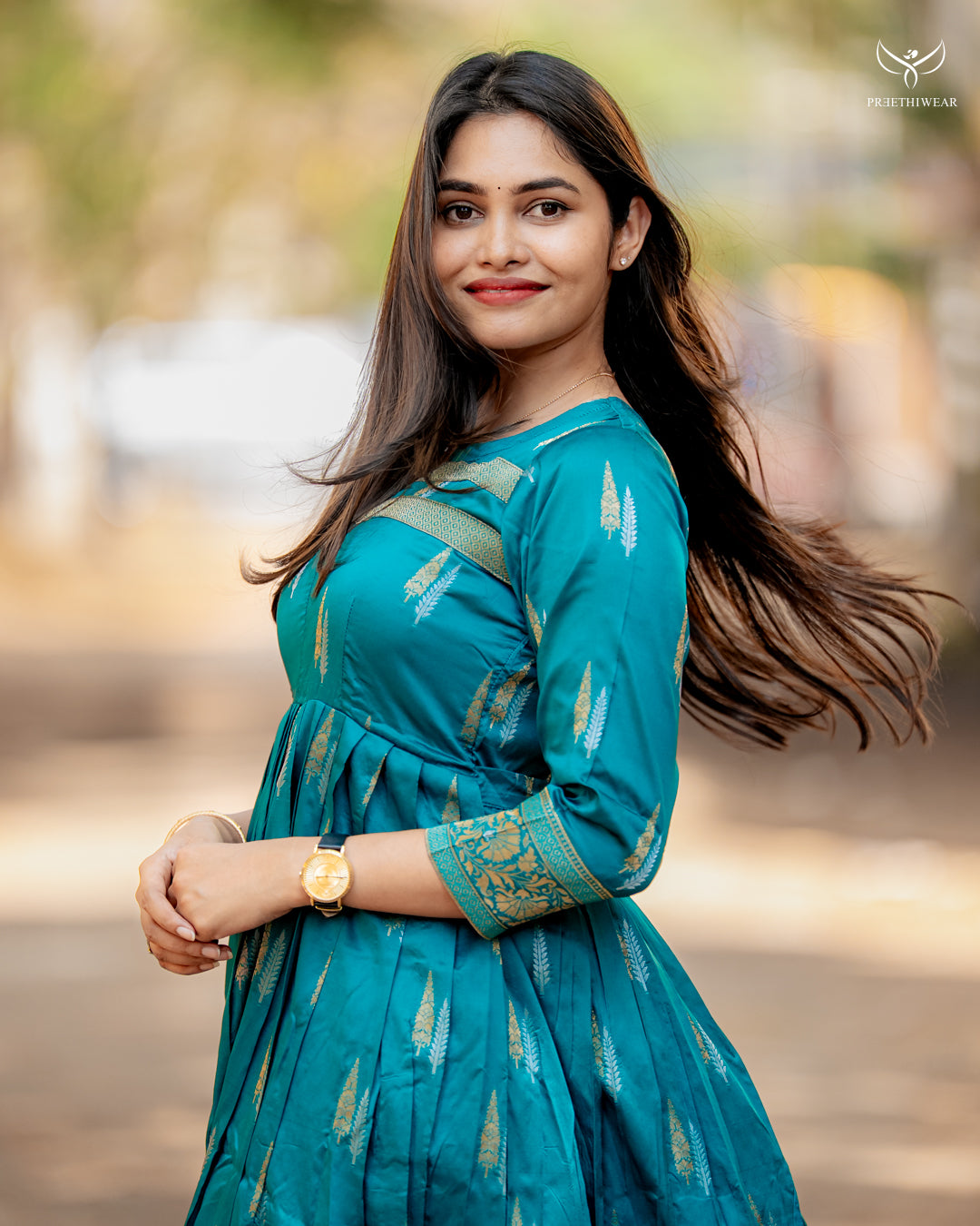Vineetha Maternity Dress with center Zip
