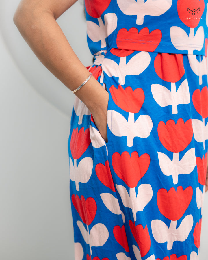 Geetha2  SoftCotton Full Length Maternity Loungewear