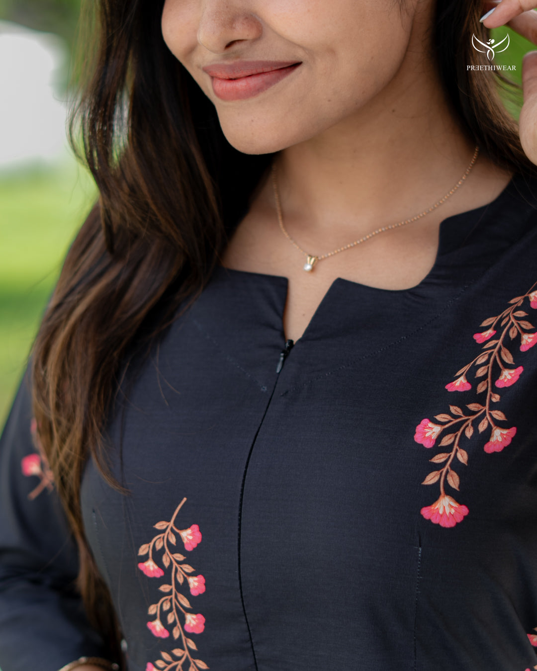 Sravanthi Maternity Dress with center Zip