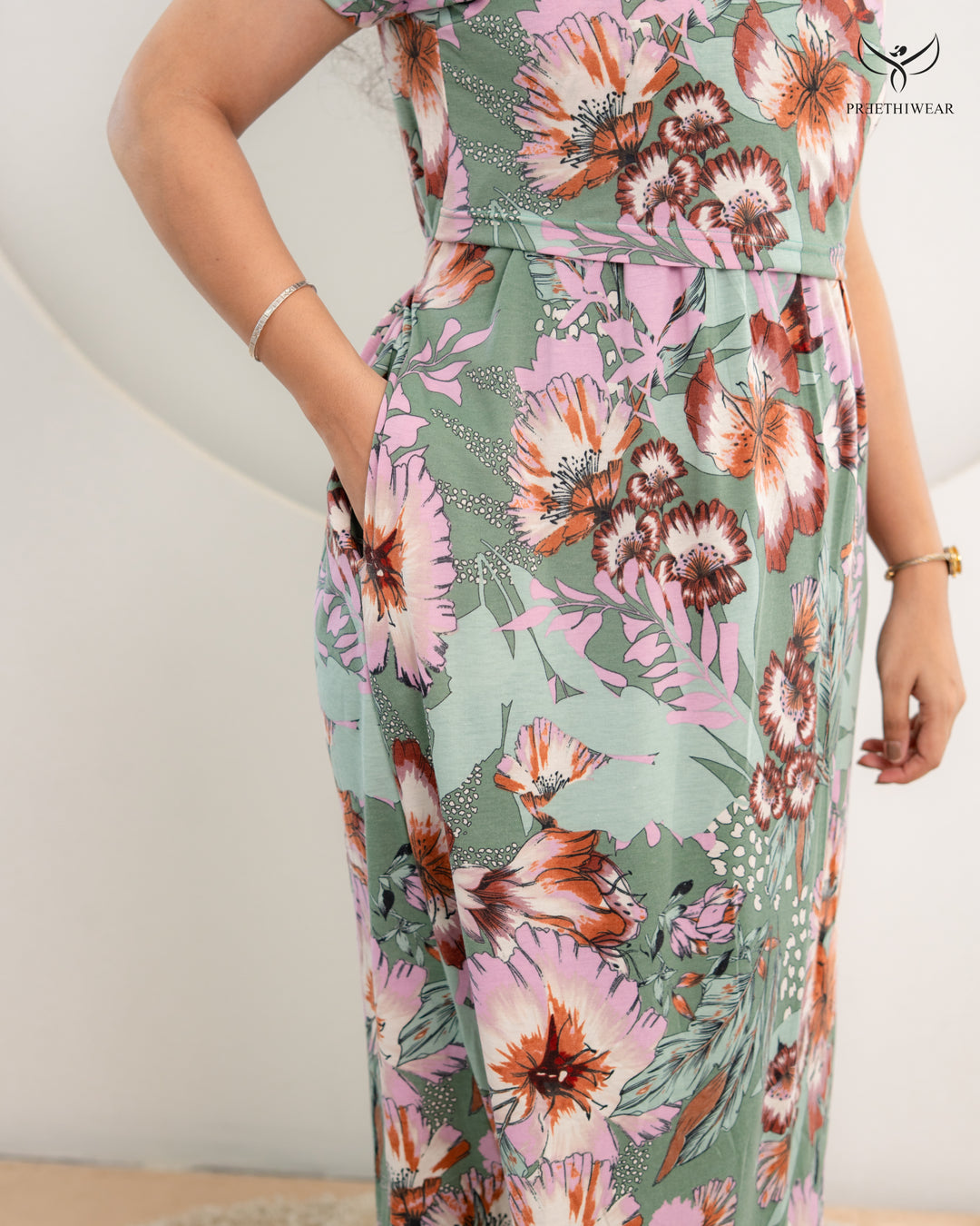 Rasha1 Soft Cotton Full Length Maternity Loungewear