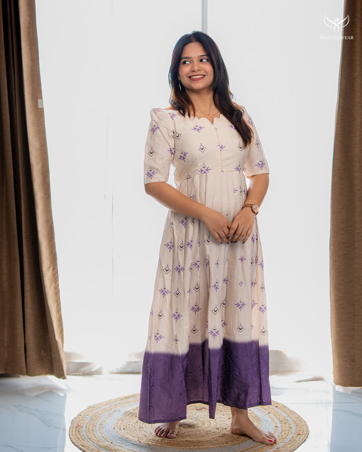 Dhanya Maternity Dress with center Zip