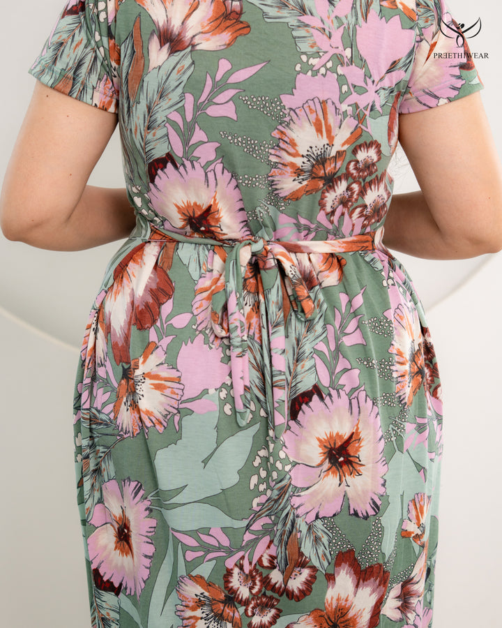 Rasha1 Soft Cotton Full Length Maternity Loungewear