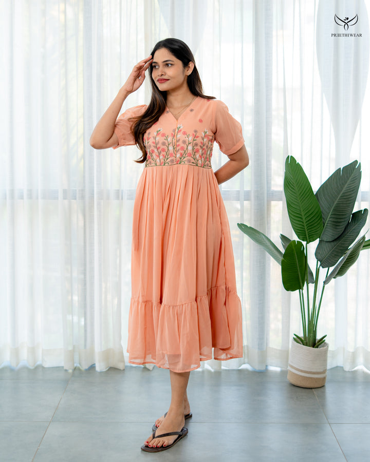 Zivya Maternity Dress with center Zip