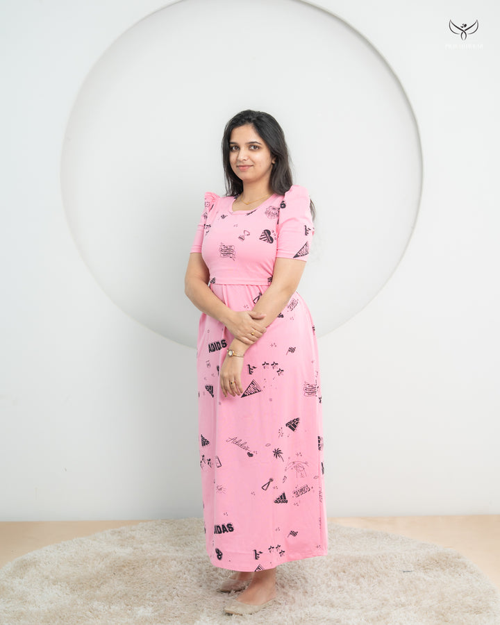 Aren SoftCotton Full Length Maternity Loungewear