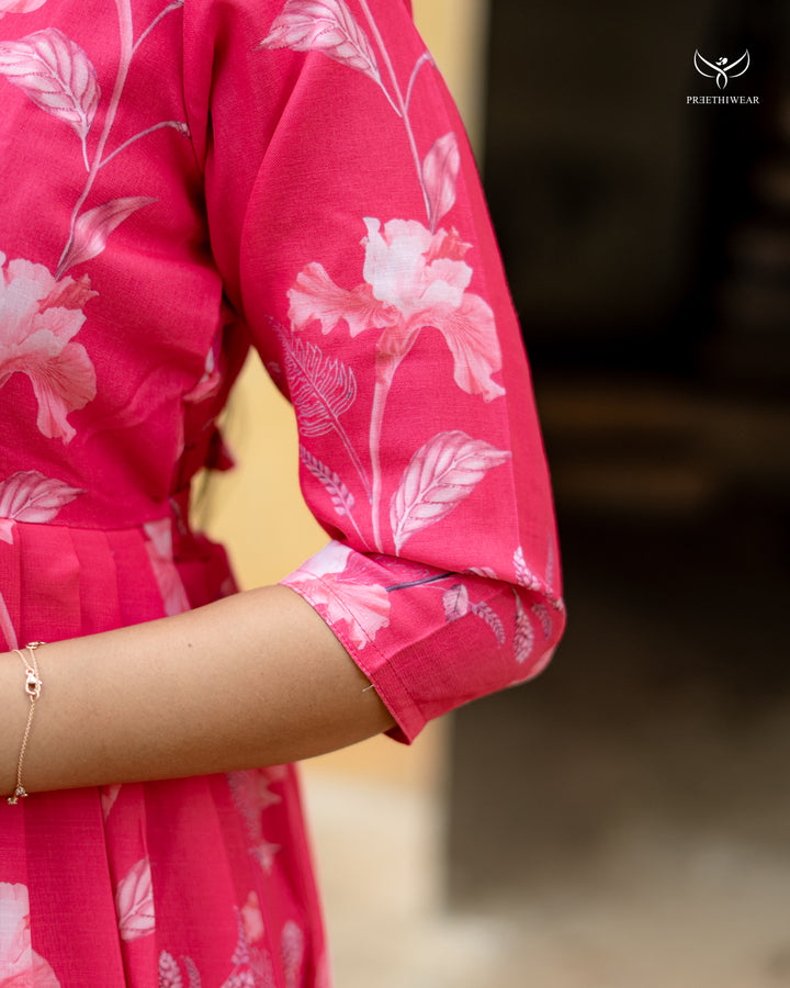 Anoop Maternity Dress with center Button