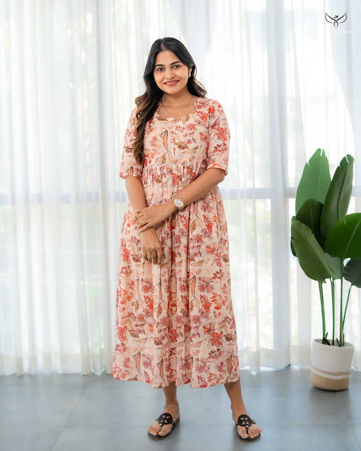 Reema2 Maternity Dress with center Zip