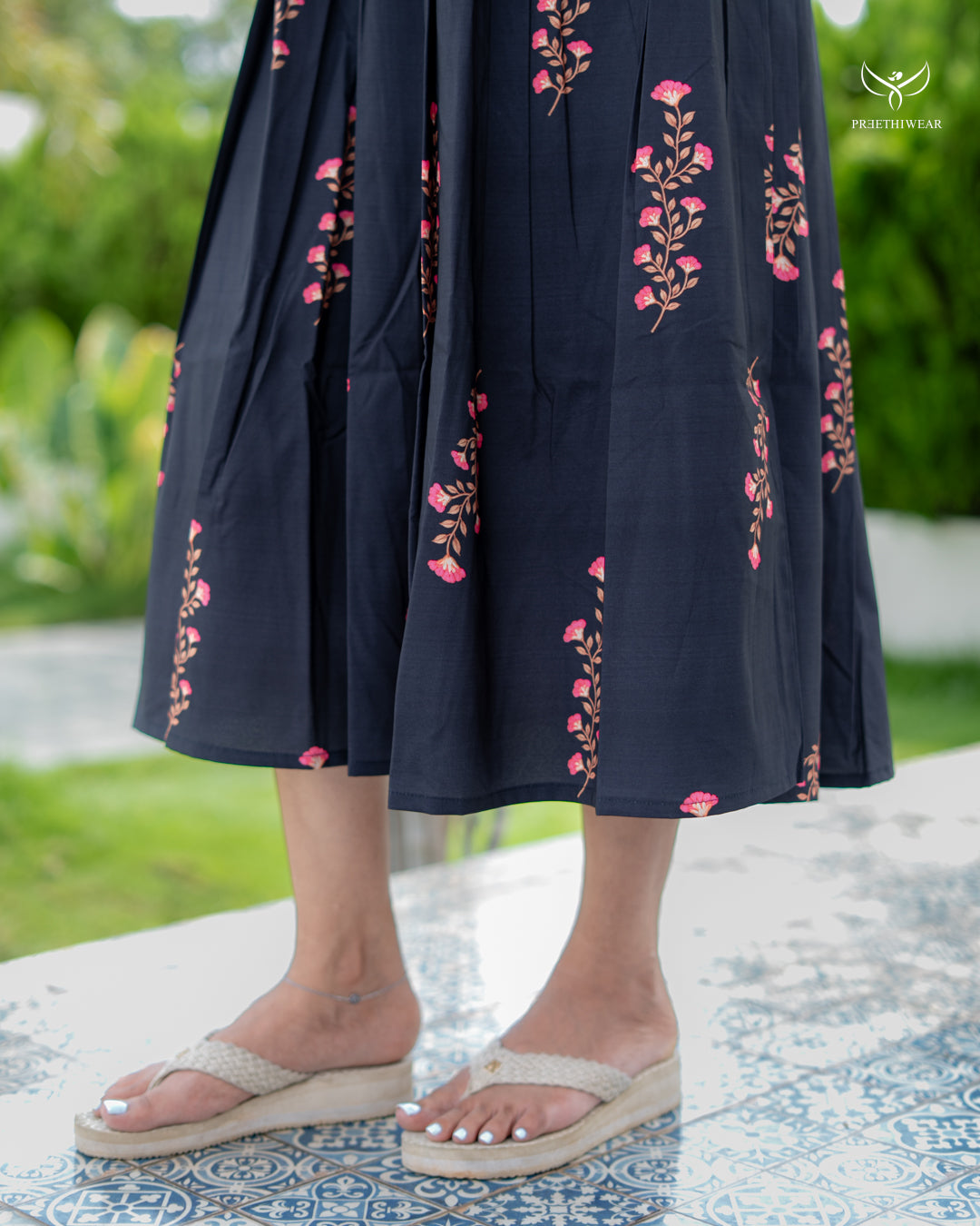 Sravanthi Maternity Dress with center Zip