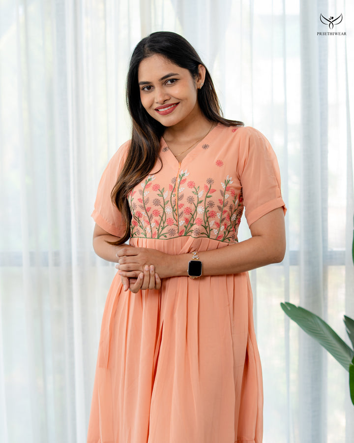 Zivya Maternity Dress with center Zip