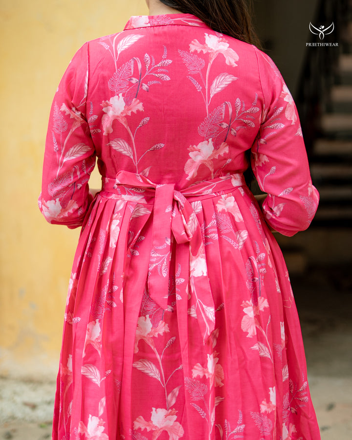 Anoop Maternity Dress with center Button