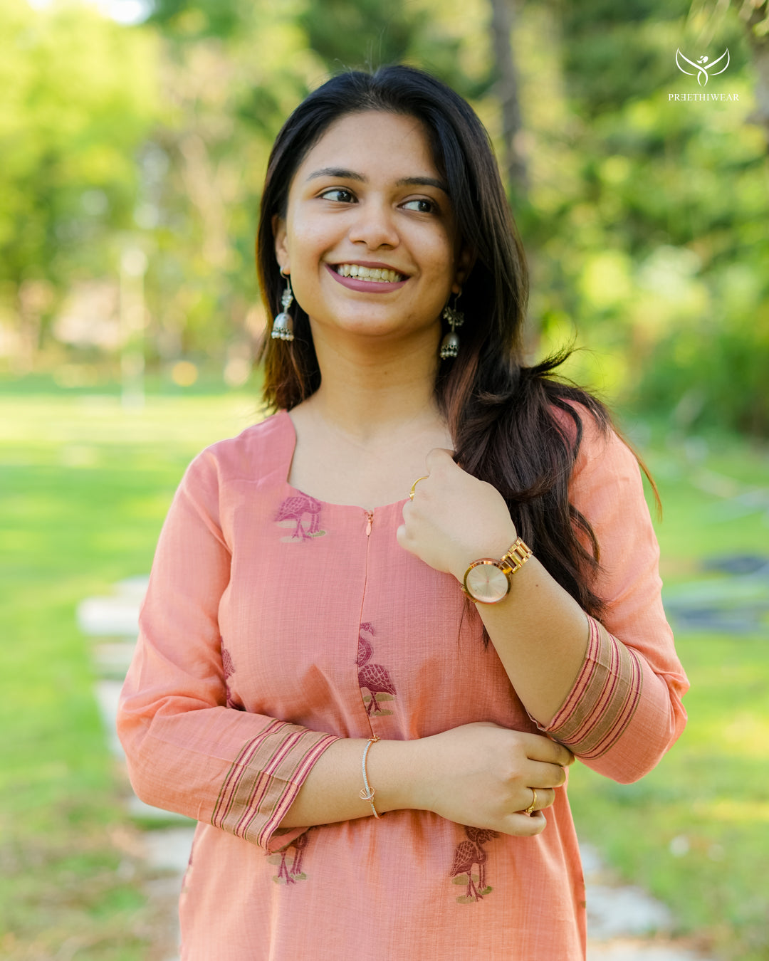 Dhaarani Maternity Dress with center Zip