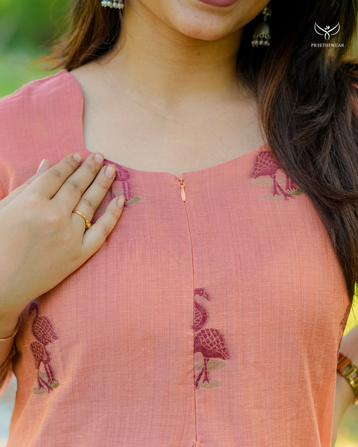 Dhaarani Maternity Dress with center Zip