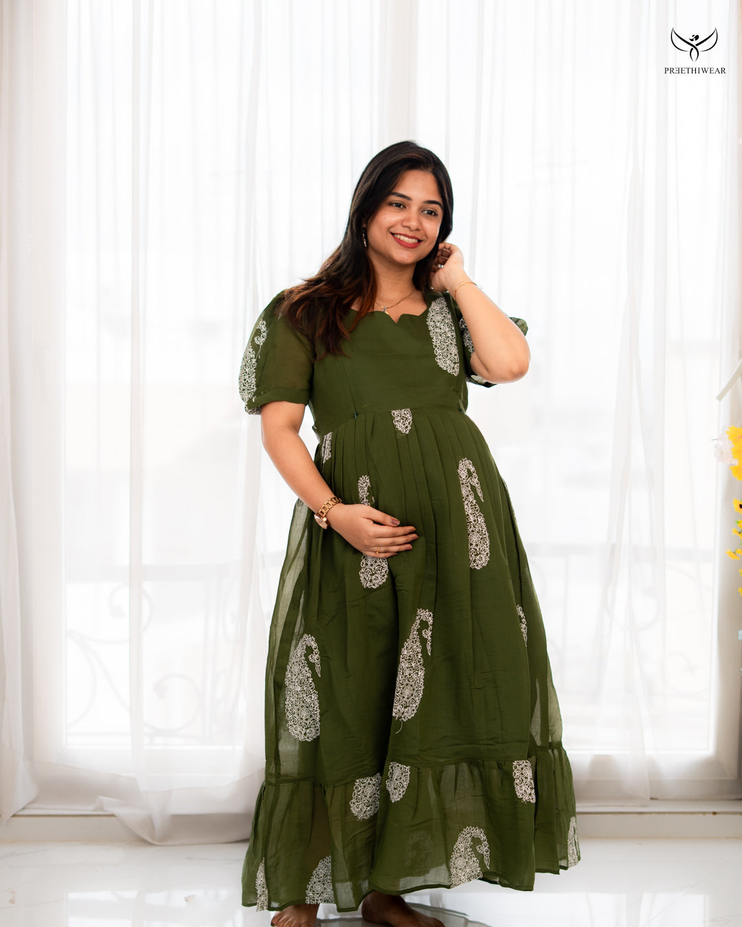 Shobana1  Maternity Dress
