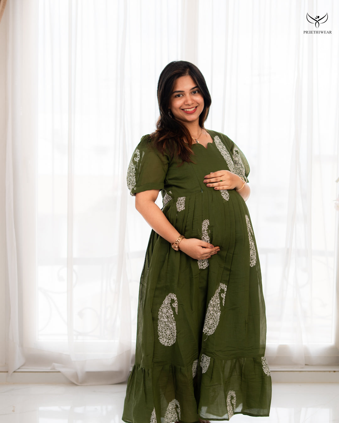 Shobana1  Maternity Dress