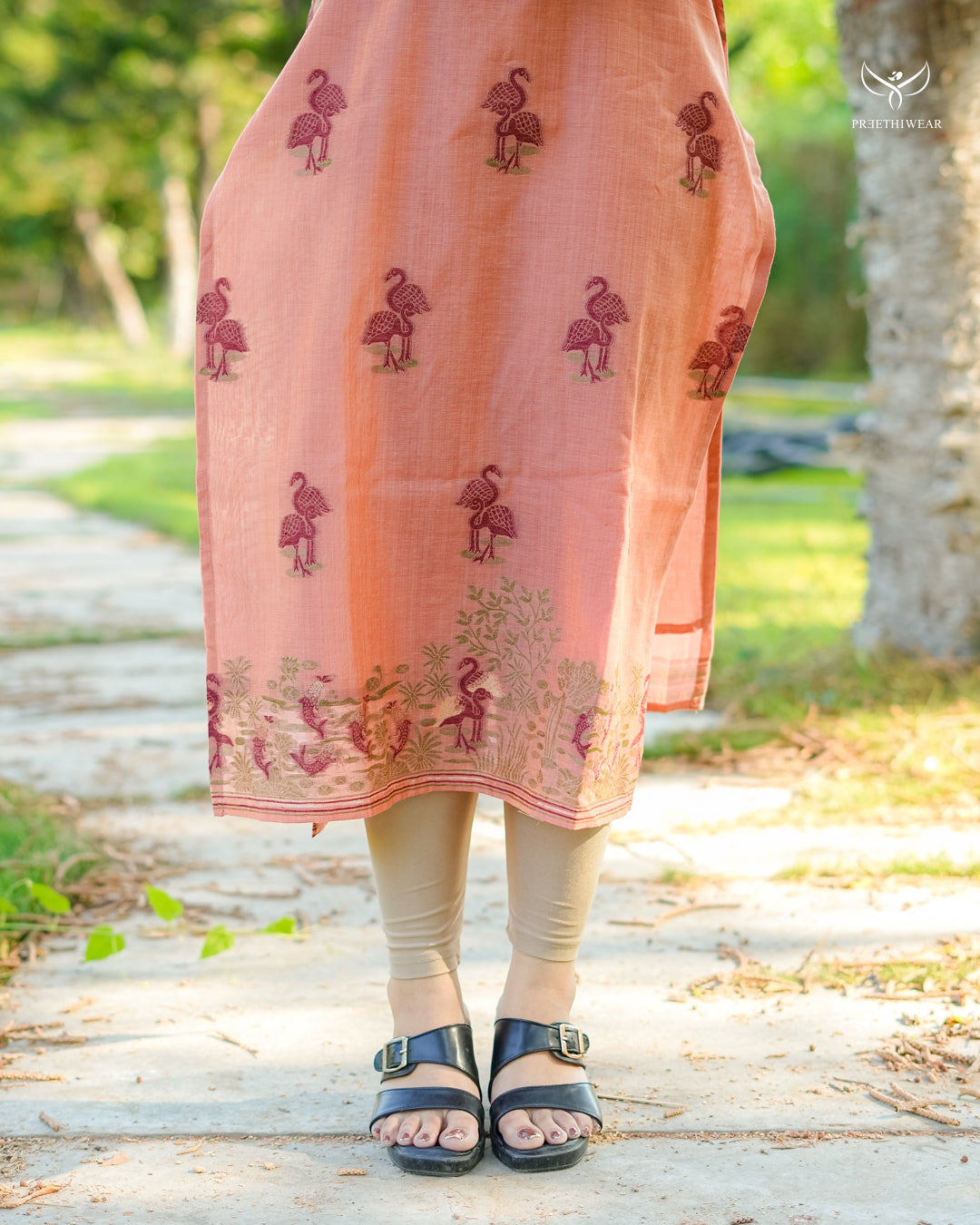 Dhaarani Maternity Dress with center Zip