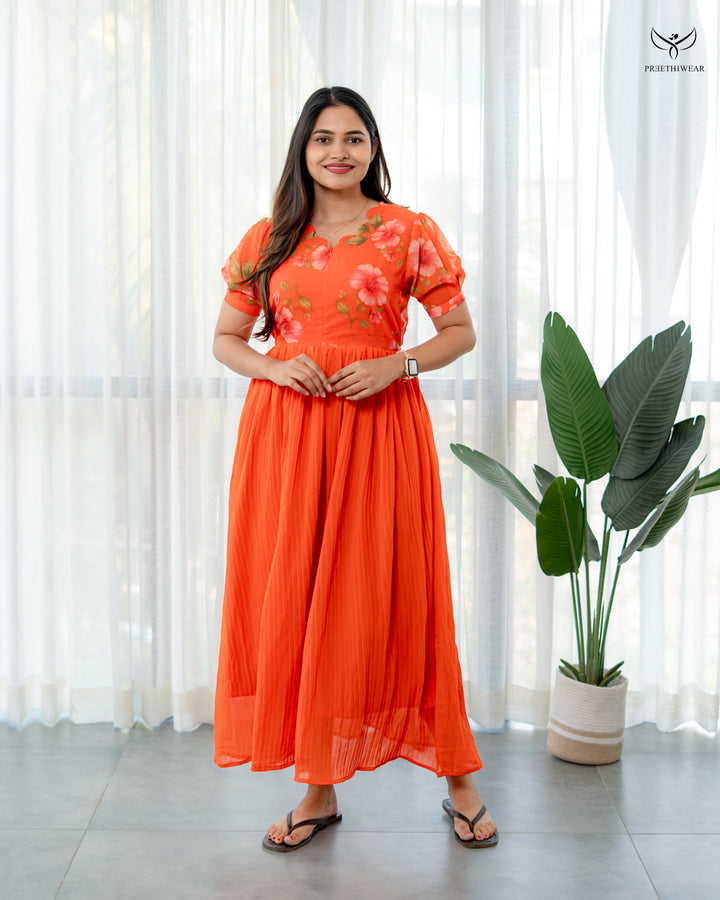 Samyra Maternity Dress with center Zip