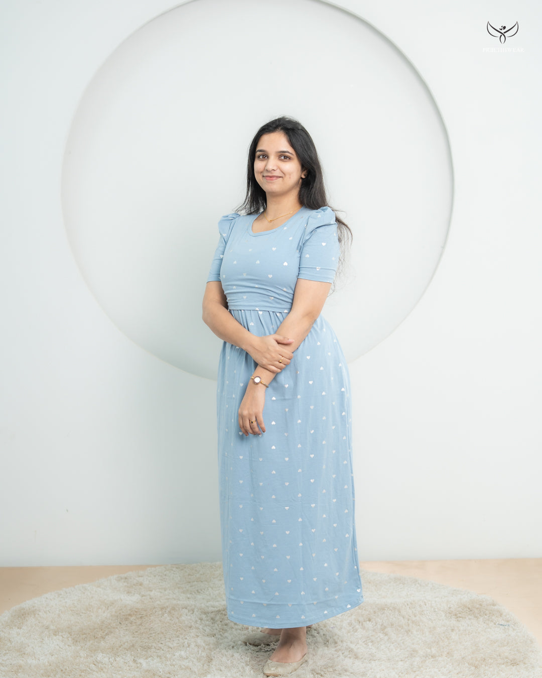 Mehala1  SoftCotton Full Length Maternity Loungewear