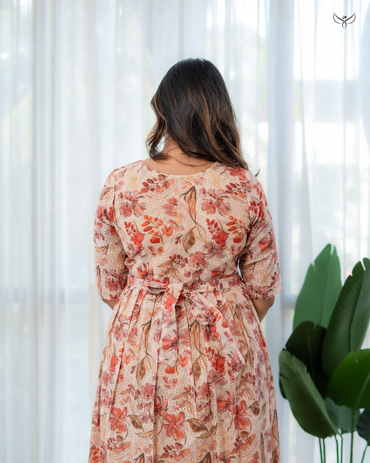 Reema2 Maternity Dress with center Zip