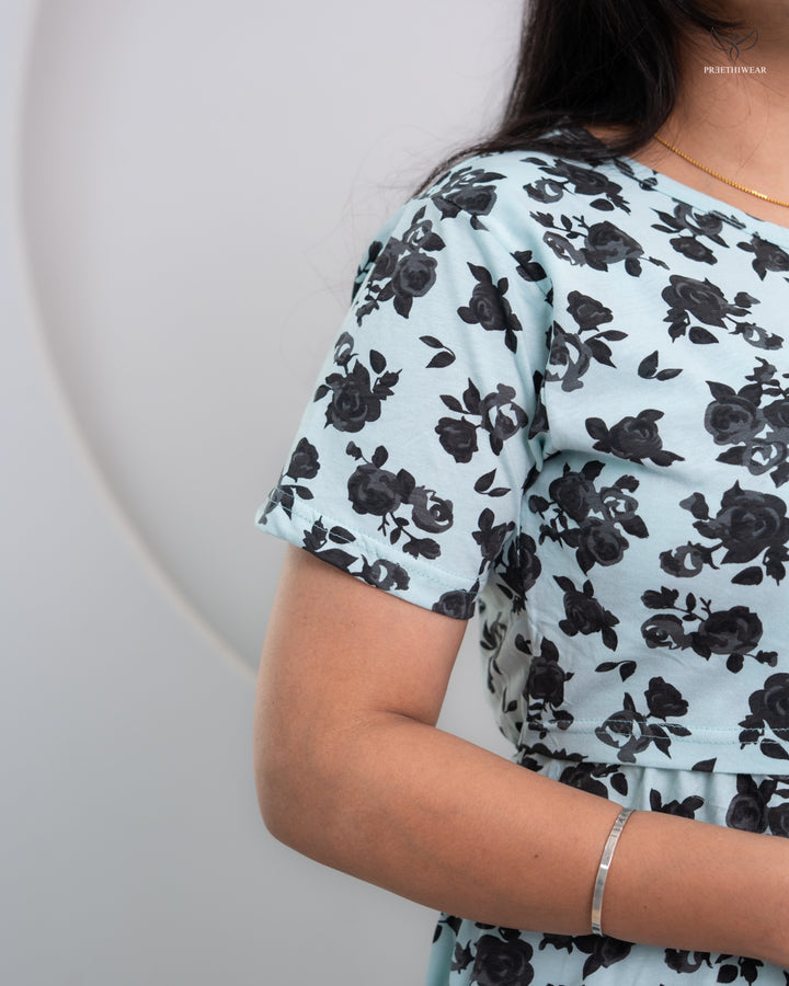 Srinithi1 Soft Cotton Full Length Maternity Loungewear