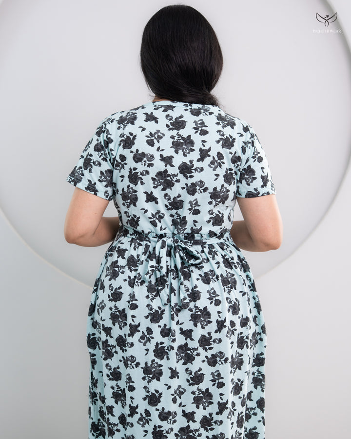 Srinithi1 Soft Cotton Full Length Maternity Loungewear