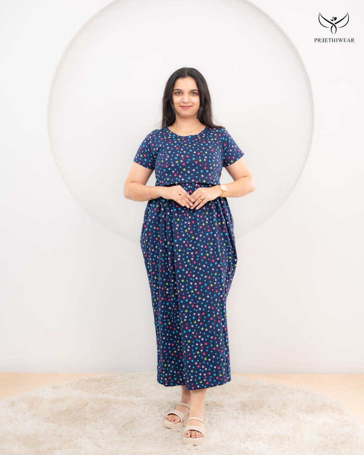 Haniya Soft Cotton Full Length Maternity Loungewear