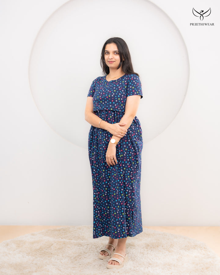 Haniya Soft Cotton Full Length Maternity Loungewear