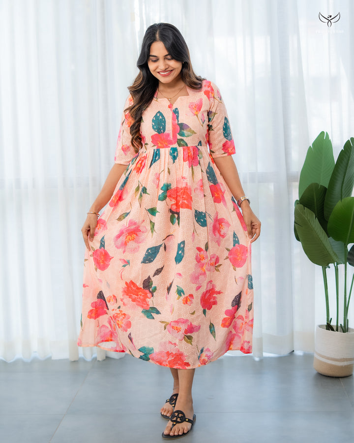 Rakshita1  Maternity Dress with center Zip