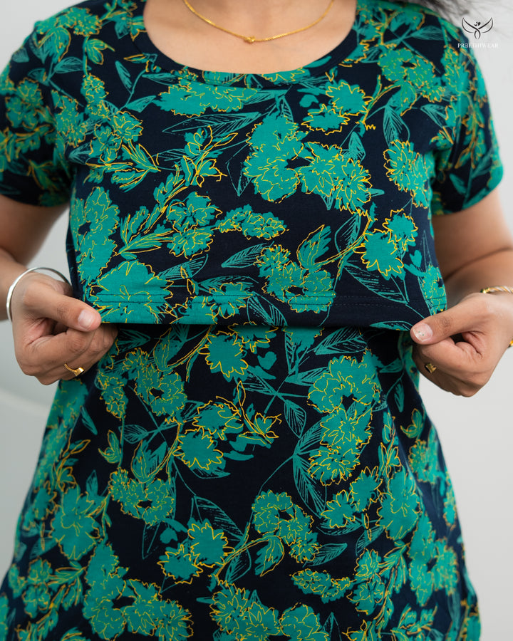 Haritha Soft Cotton Maternity Top Pant Set