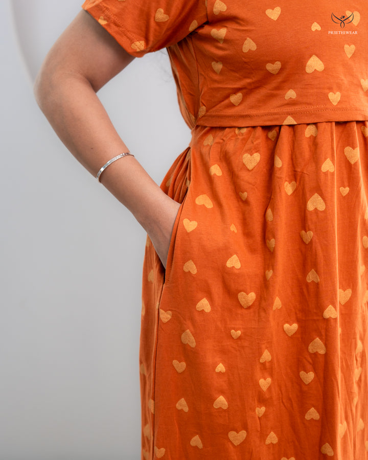 Niraja Soft Cotton Full Length Maternity Loungewear