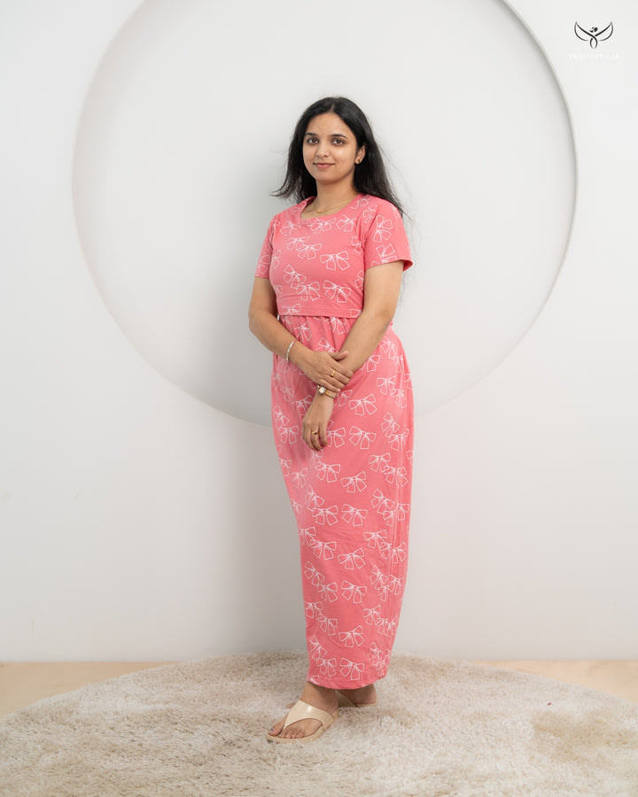 Apurva1  SoftCotton Full Length Maternity Loungewear