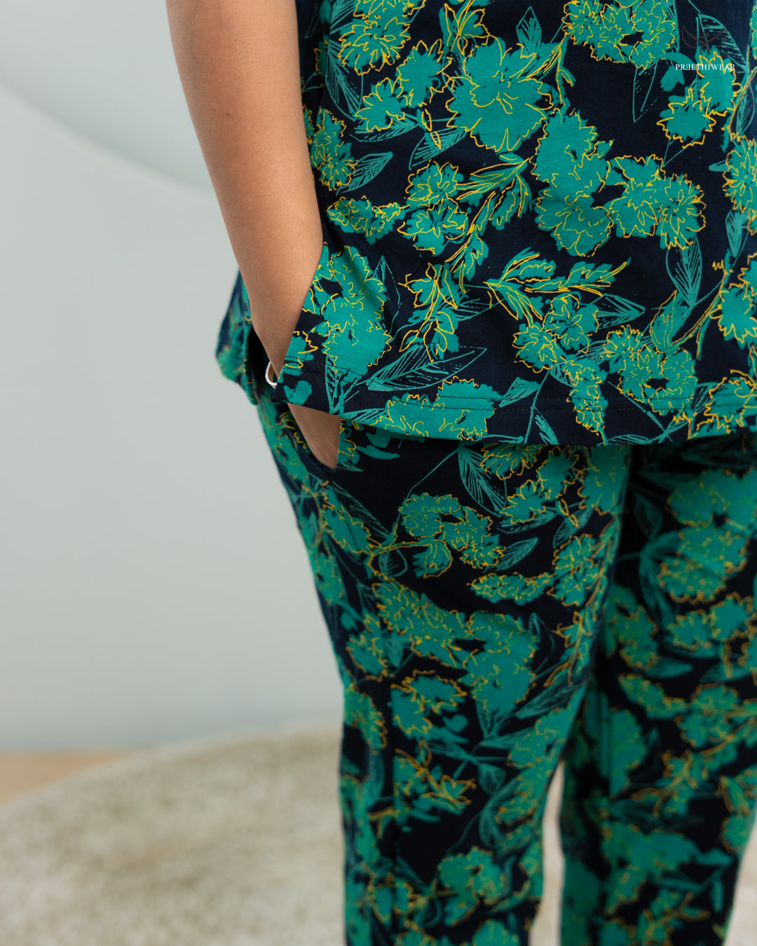 Haritha Soft Cotton Maternity Top Pant Set