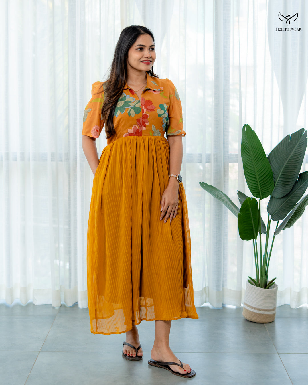 Nivana Maternity Dress with center Zip