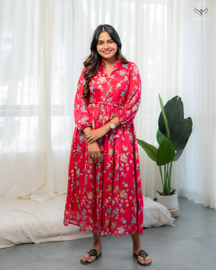 Richa1  Maternity Dress with center Zip